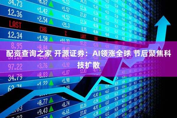 配资查询之家 开源证券：AI领涨全球 节后聚焦科技扩散